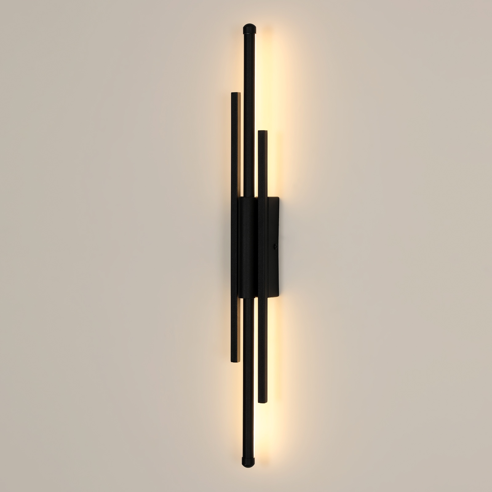 Kinkiet Ścienny Lampa Led Czarny Wewnętrzny Nowoczesny Loft 8W 3000K