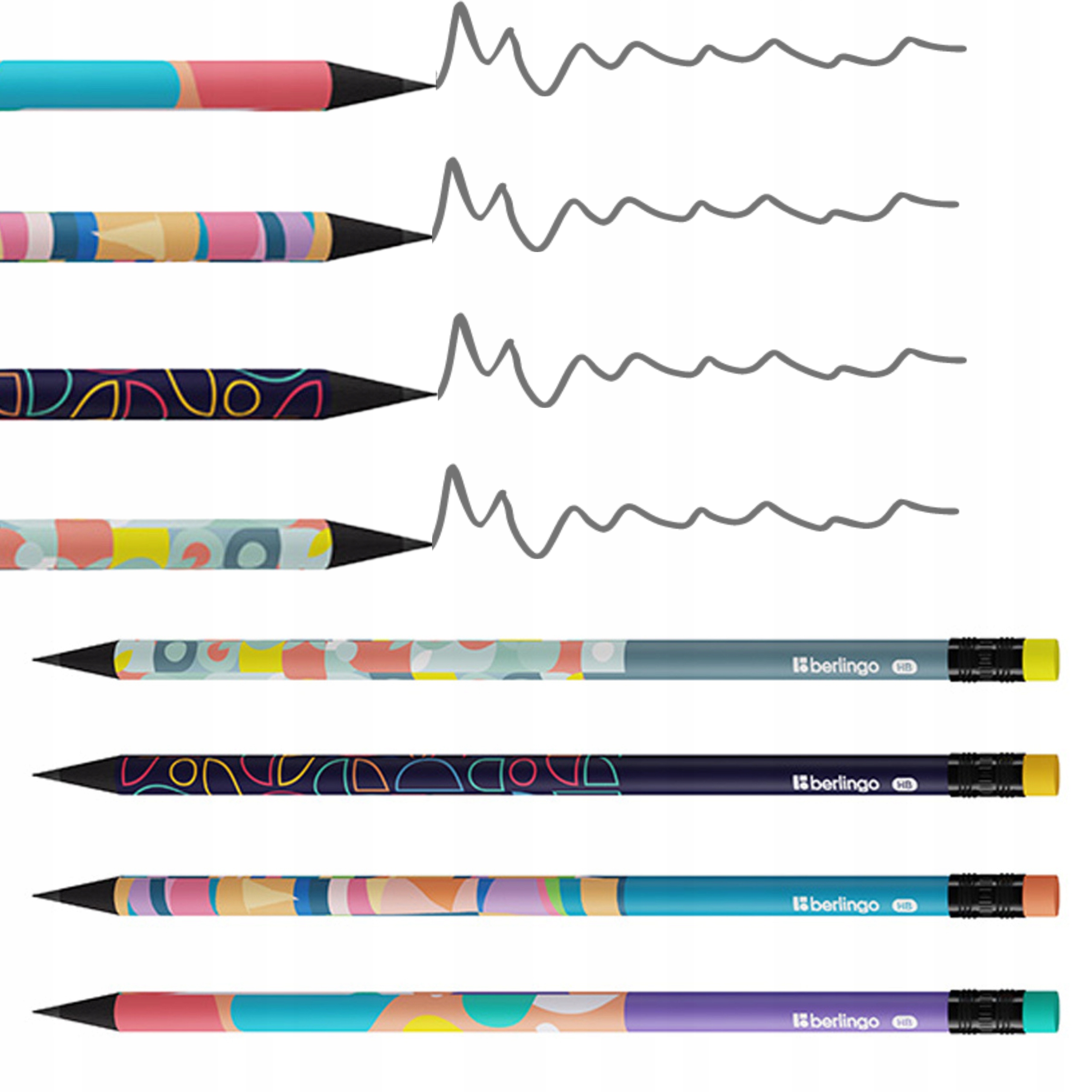 OŁÓWEK SZKOLNY Z GUMKĄ GRUBOŚĆ HB CZARNE DREWNO OZDOBNE BALANCE BERLINGO EAN (GTIN) 4260765535360