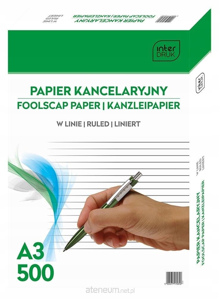 Papier kancelaryjny A3/500K linia