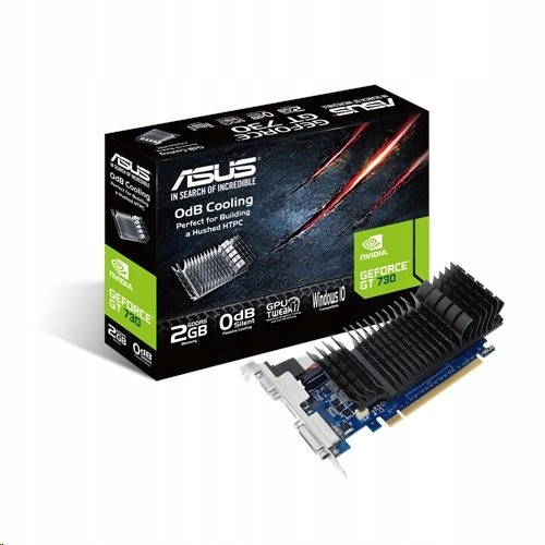 Asus GT730-SL-2GD5-BRK 2GB/64-bit, GDDR5, DVI, Hdmi, D-Sub Lp Bracket…
