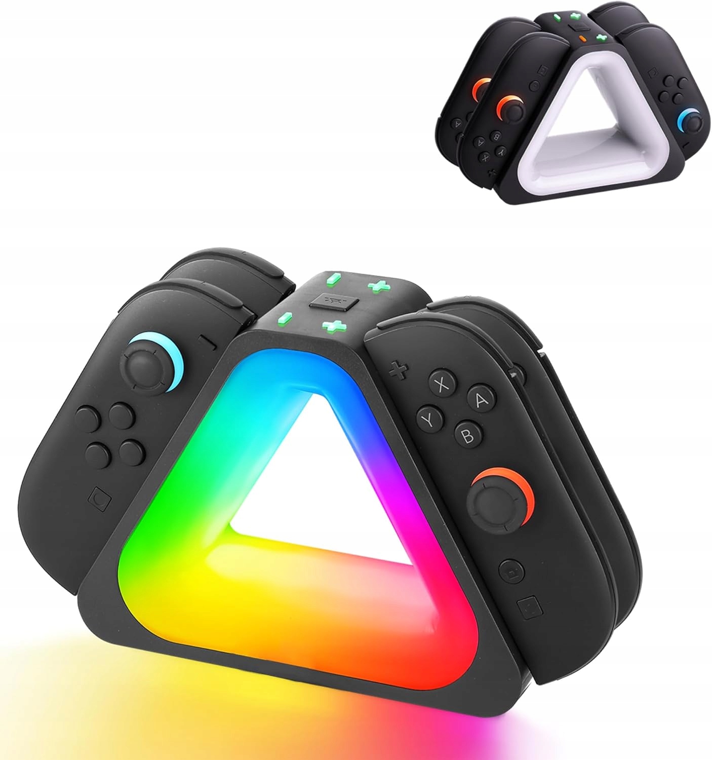 Ładowarka Gaekol do Nintendo Switch 2 z RGB, do 4 kontrolerów