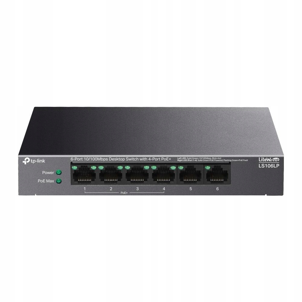 Przełącznik LS106LP 6x Fe PoE