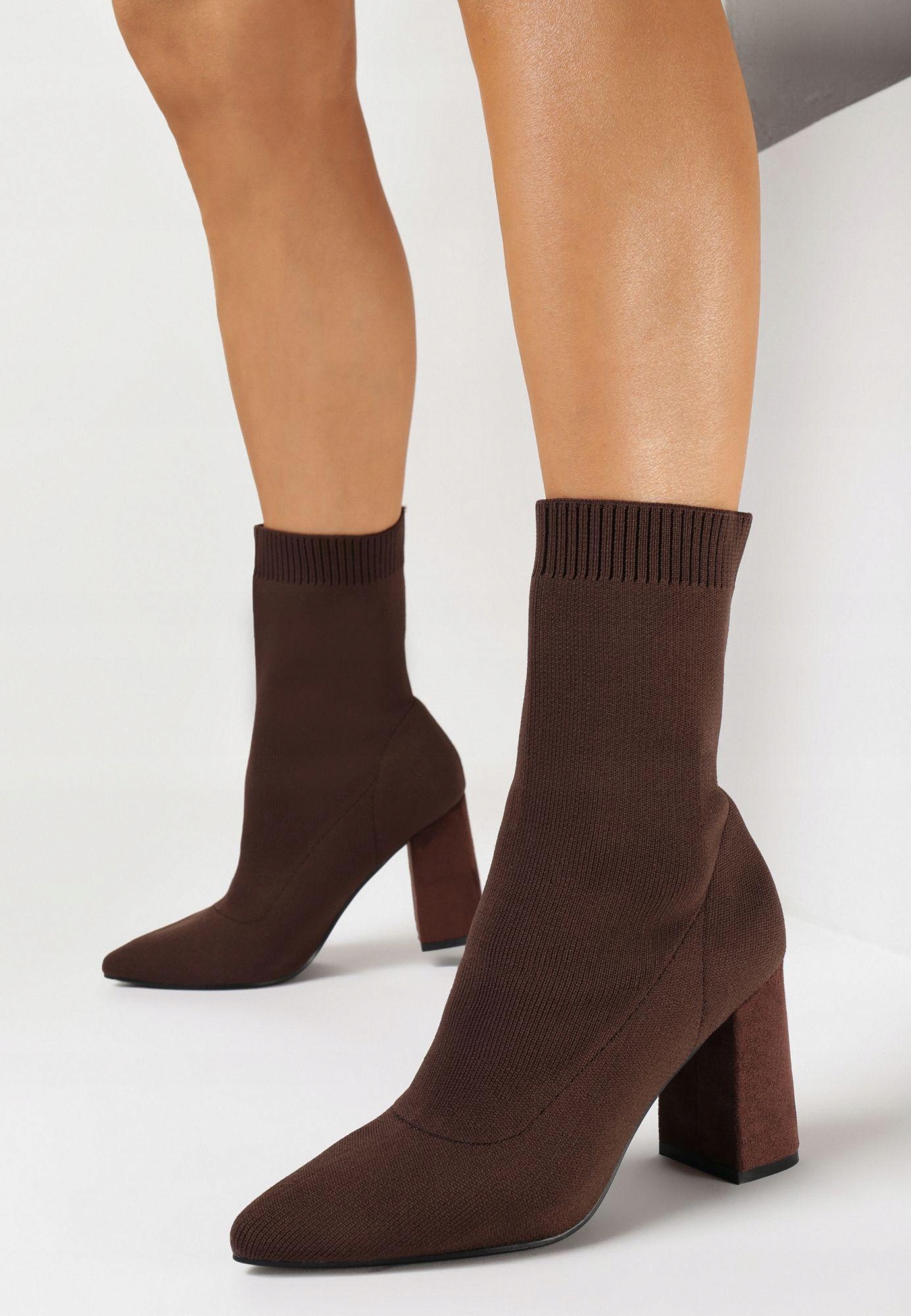 Born2Be Brązowe Botki damskie 41