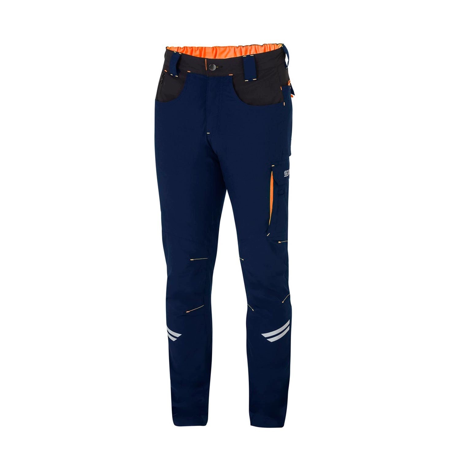 Kalhoty Light Tech Sparco, tmavě modré/oranžové