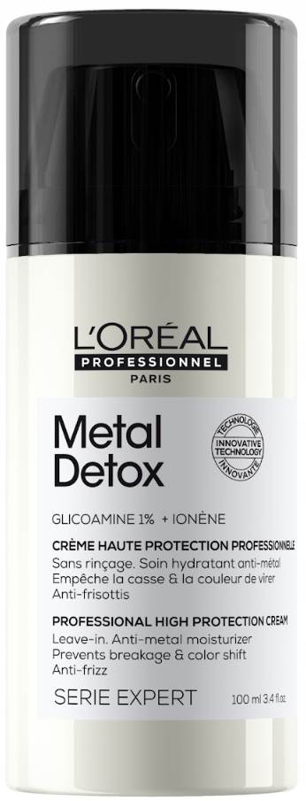 Loreal Metal detox krém proti krepatění vlasů vyhlazující vlasy 100 ml