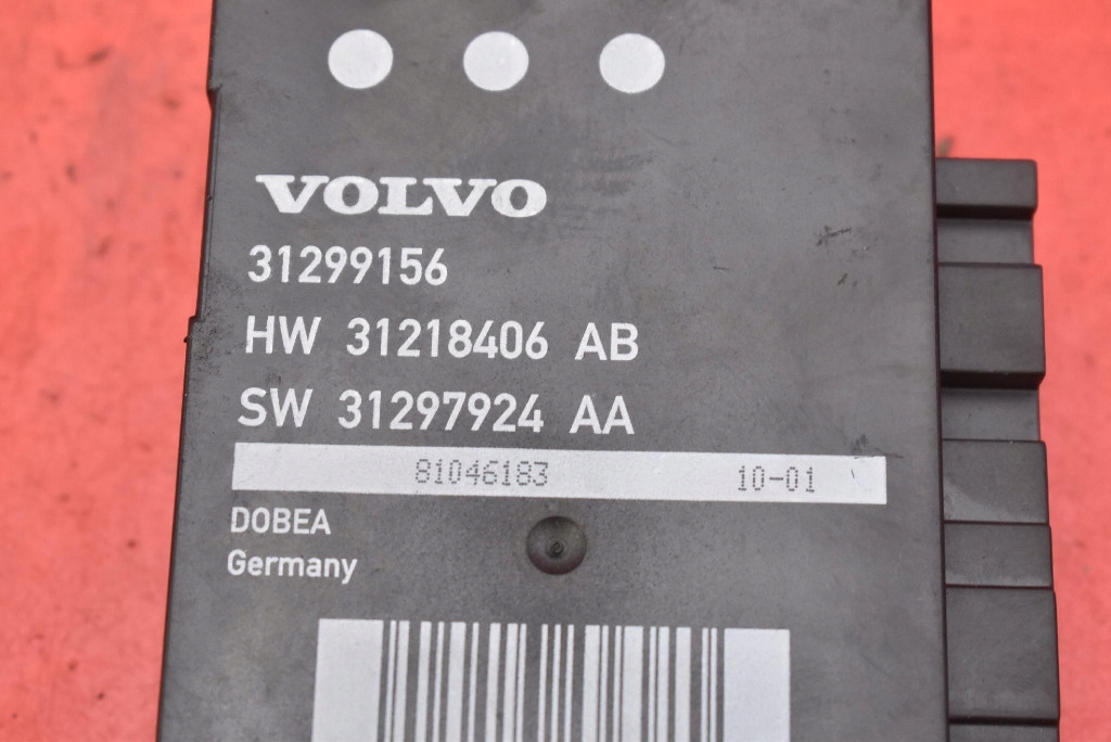control unit module bonnet boot 31299156 VOLVO XC60 1 and 08-13