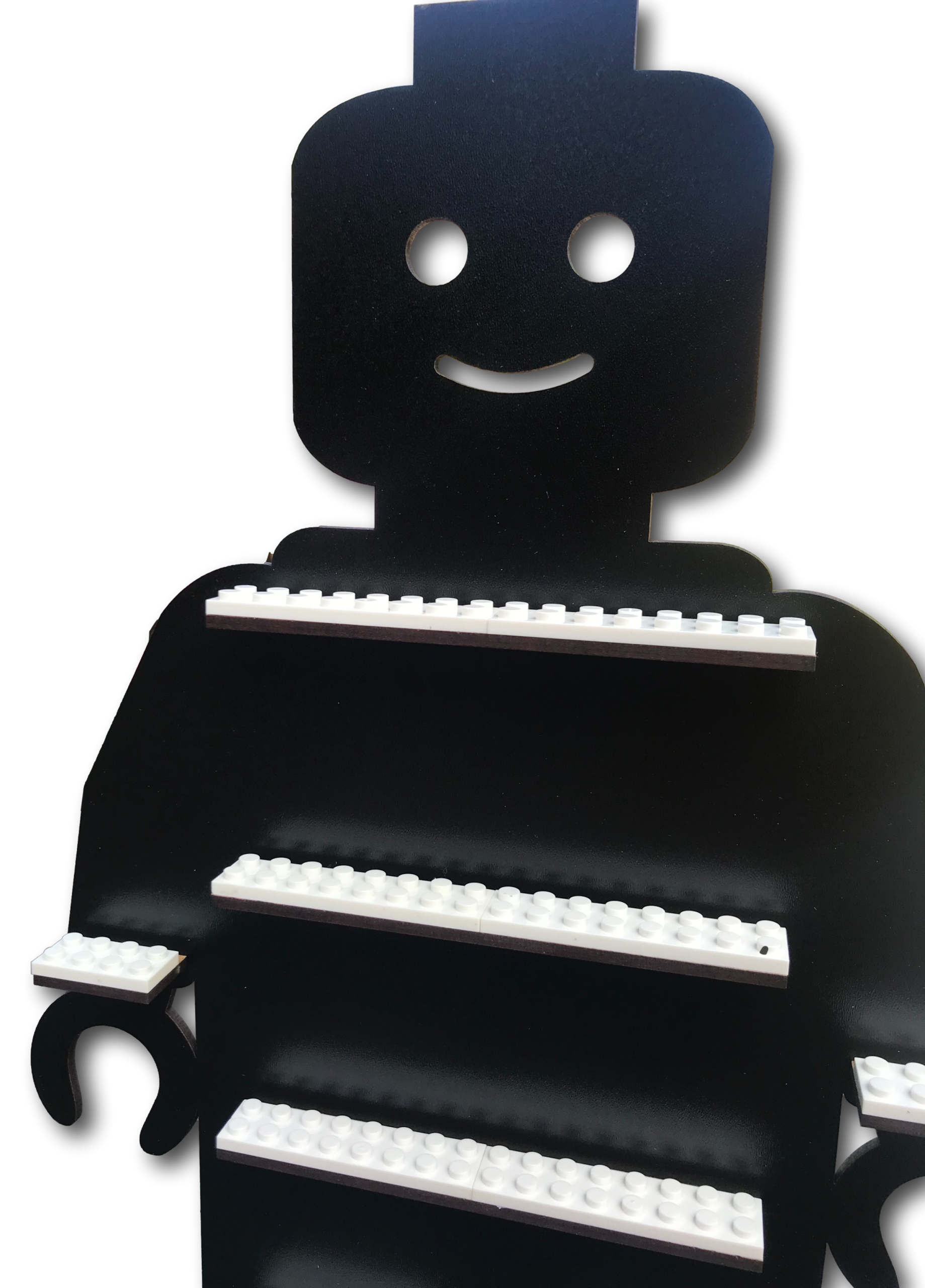 

Półka na minifigurki do 30 figurek, czarno-biała