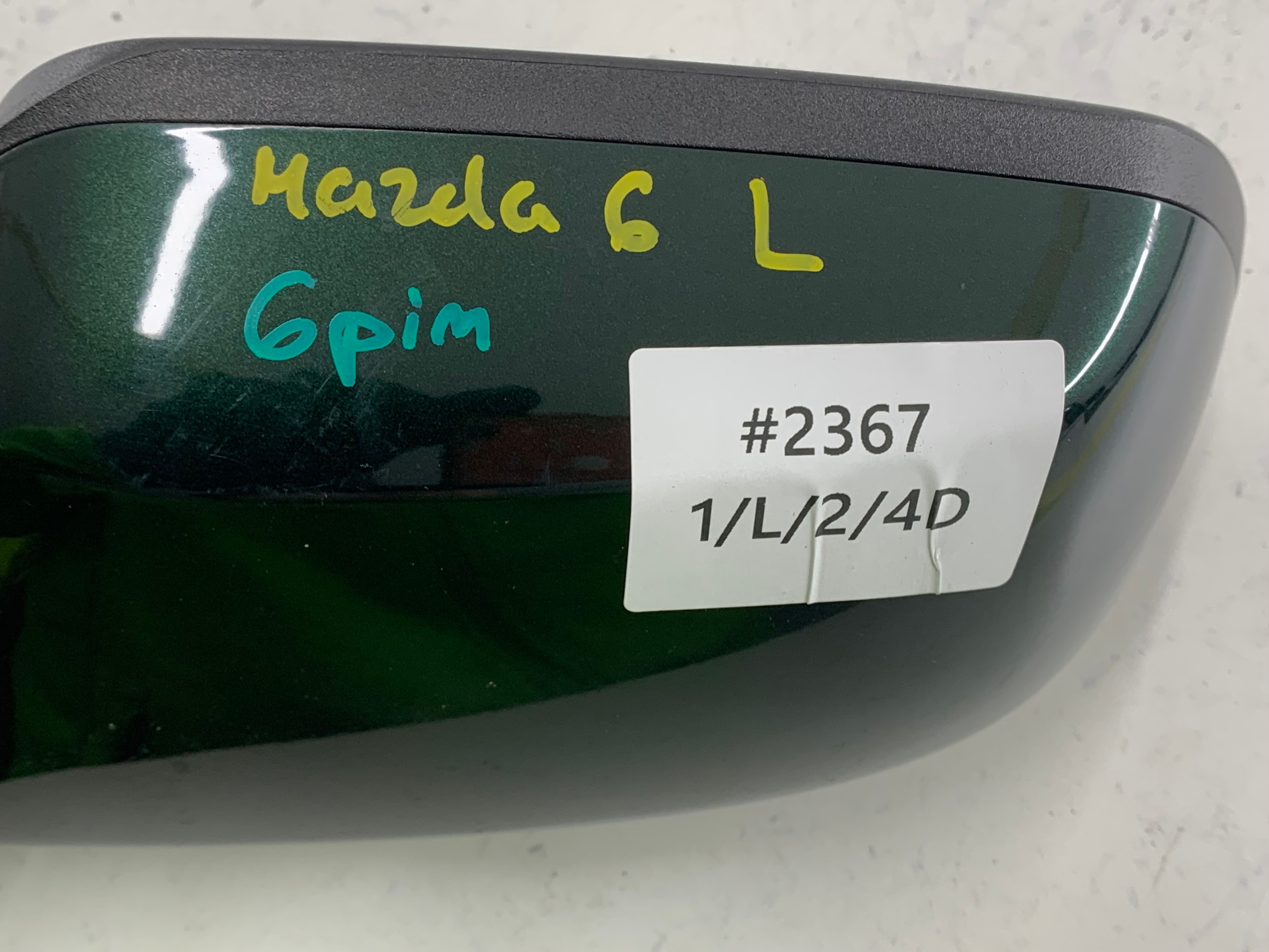 MAZDA 6 GG mirror left 6 PIN green