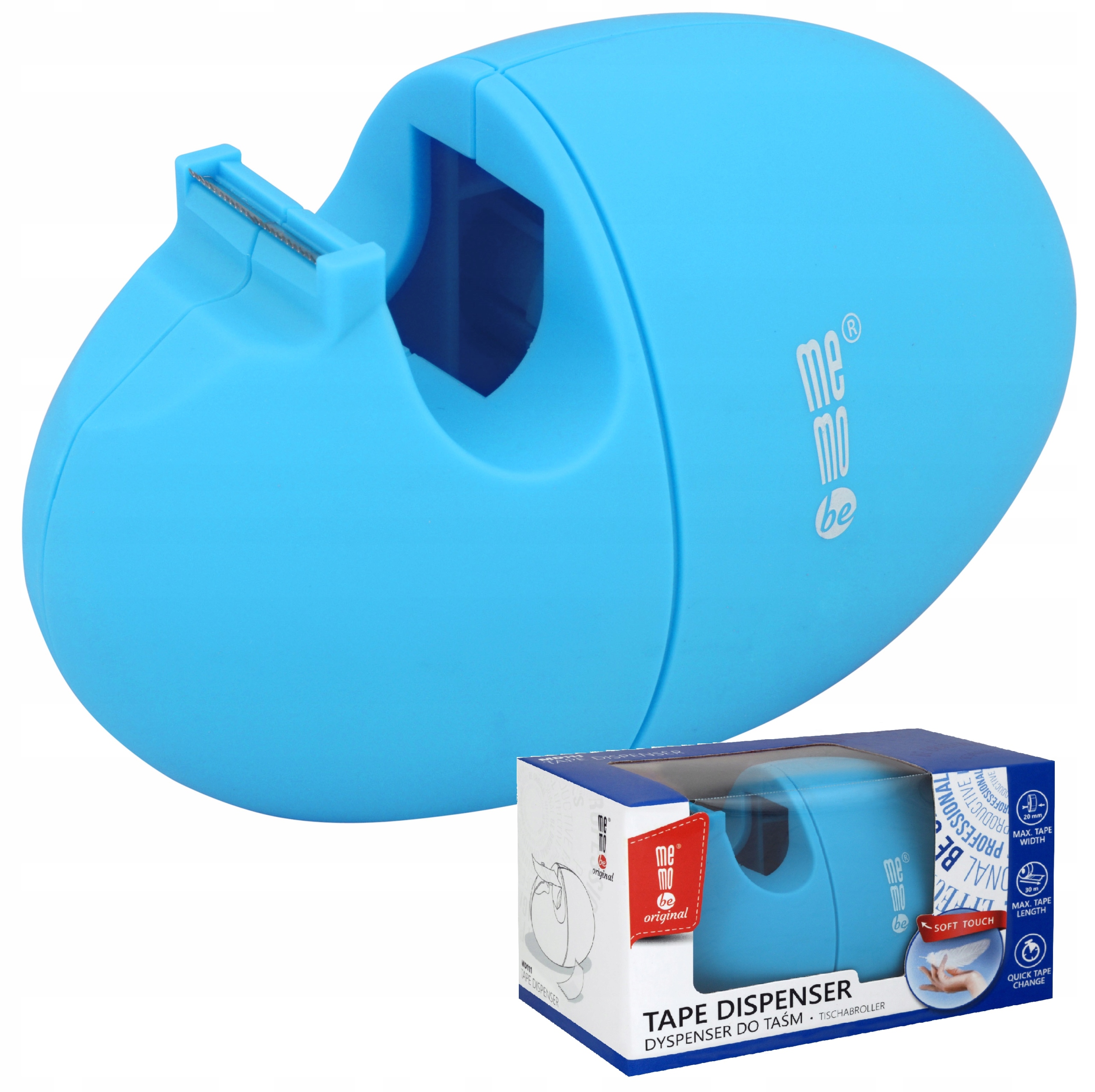 

Dyspenser podajnik do taśm MemoBe niebieski neon