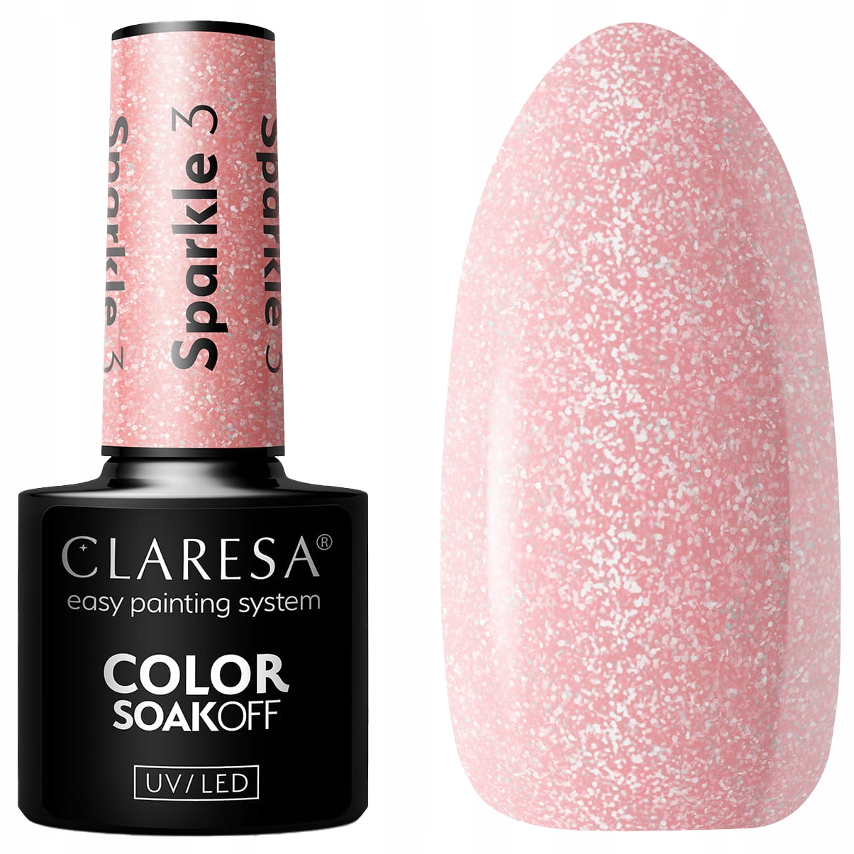 Claresa Lakier Hybrydowy UV/LED 5g - Sparkle 3