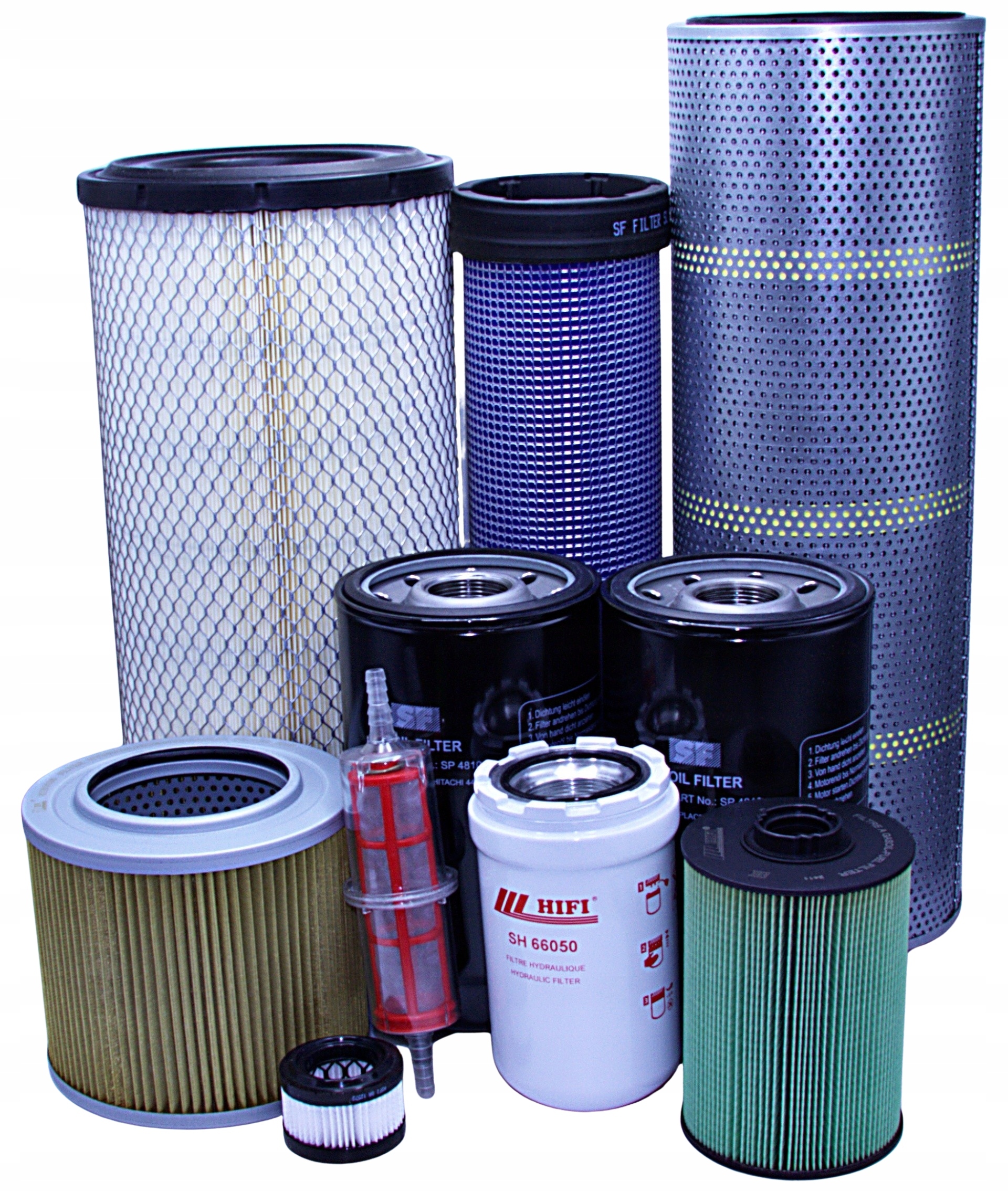 Filtry určené pro bagr Case CX 225 Sr