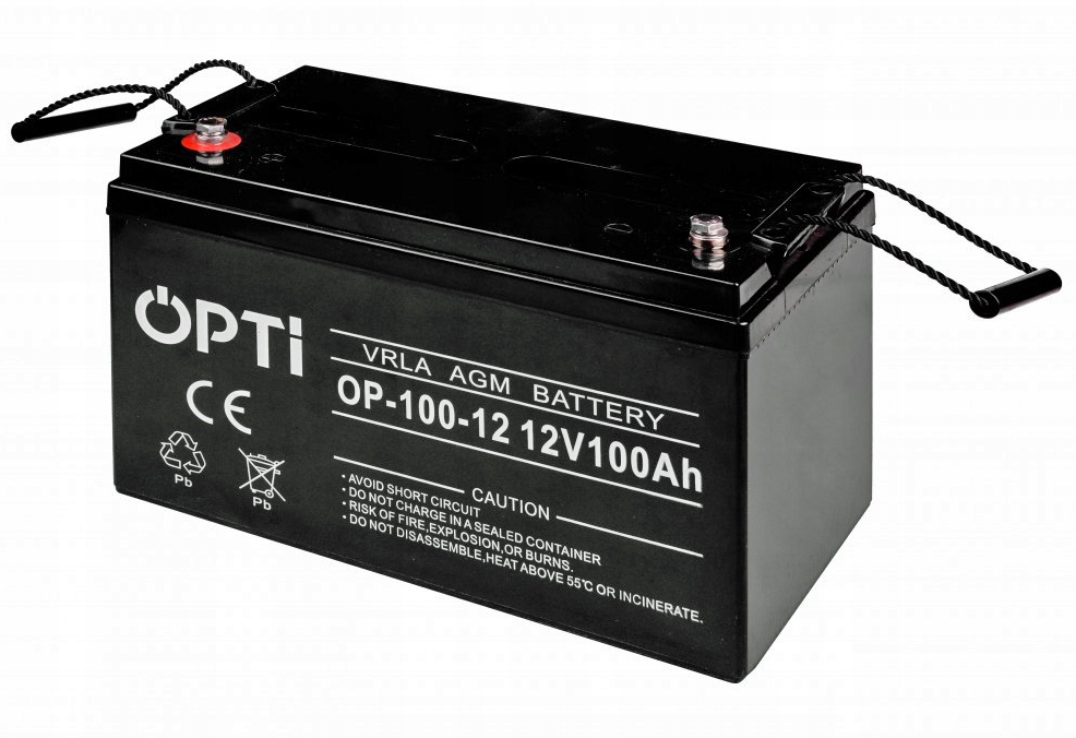 Akumulator Agm Opti 100AH Volt Polska 100 Ah 12V Do Ups 600 Cykli 02/2026