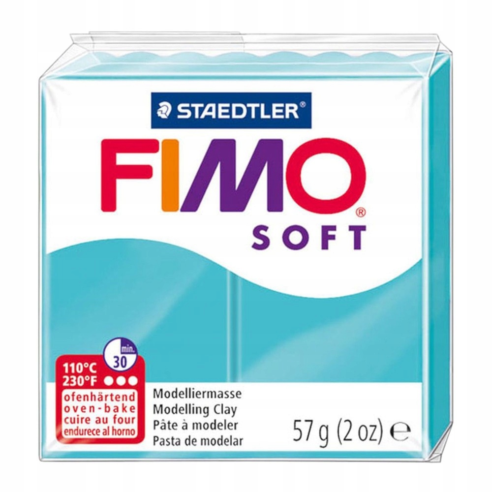 Masa termoutwardzalna Modelina Fimo Soft Staedtler 57g | TURKUSOWY