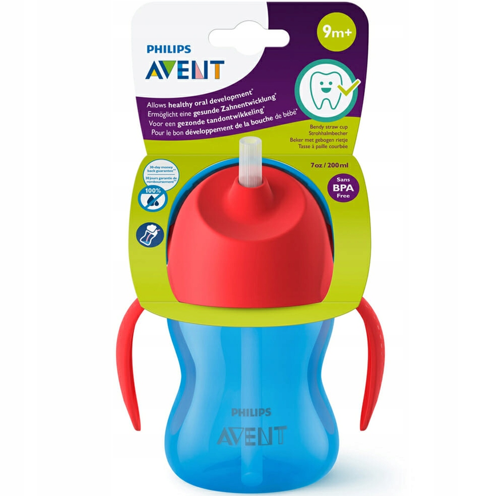 

Kubek Niekapek Ze Słomką Avent SCF796/01 200 ML