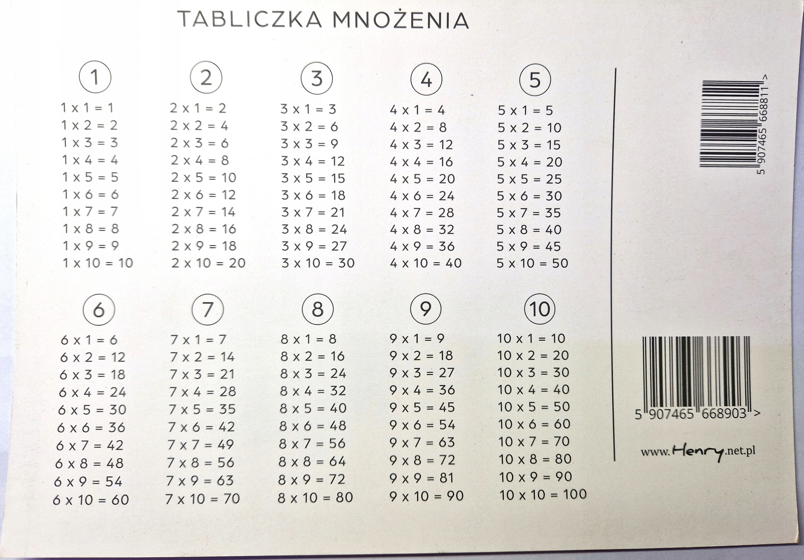 PLAN LEKCJI ZAJĘĆ A5 SZKOLNY AUTA HENRY EAN (GTIN) 5907465668903
