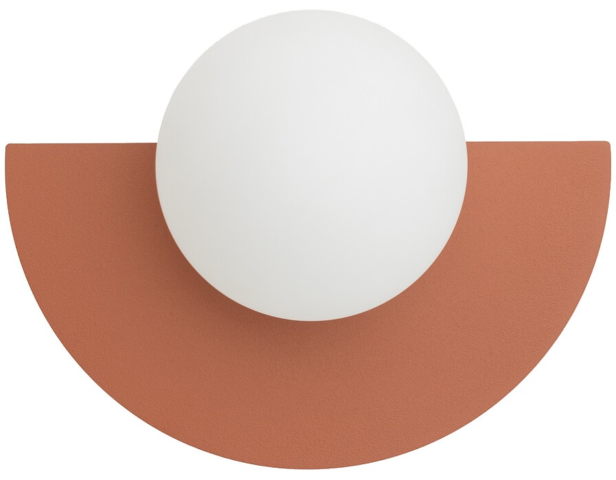 Nowodvorski Lampa Ścienna 12600 Saturn Kinkiet Ceglany Taerakota Kula 25CM