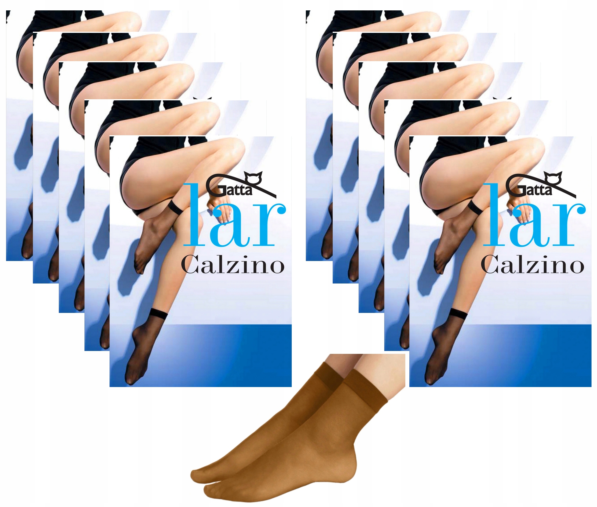 

10 X Gatta Skarpetki Lar 15DEN Lycra 2 Pary Visone