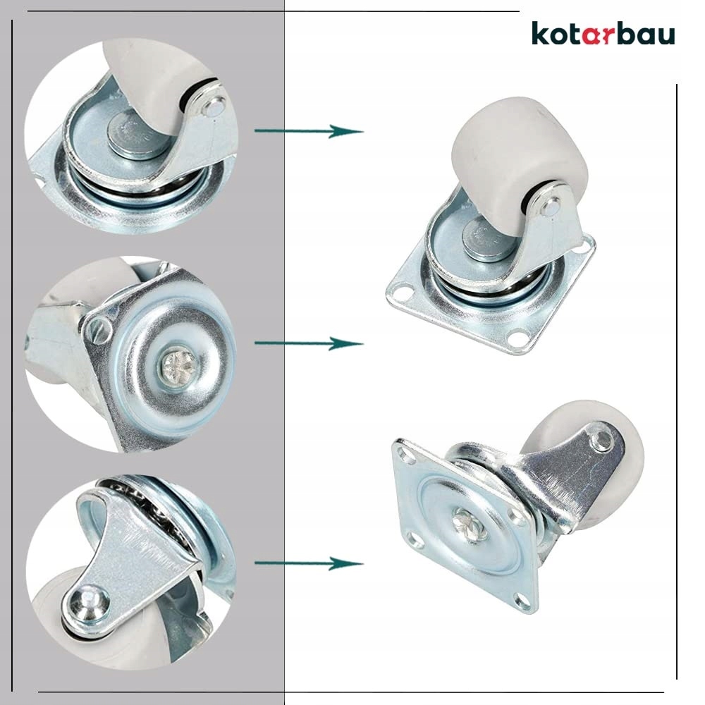 KÓŁKO OBROTOWE MEBLOWE Ø 30 ŁOŻYSKO Liczba sztuk w ofercie 1 szt.