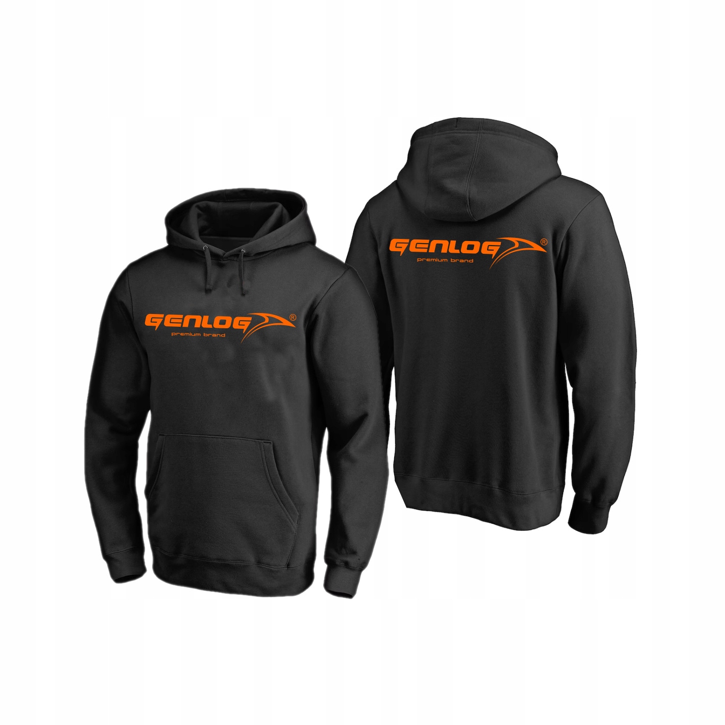 Mikina S Kapucí Genlog Black Sports-s