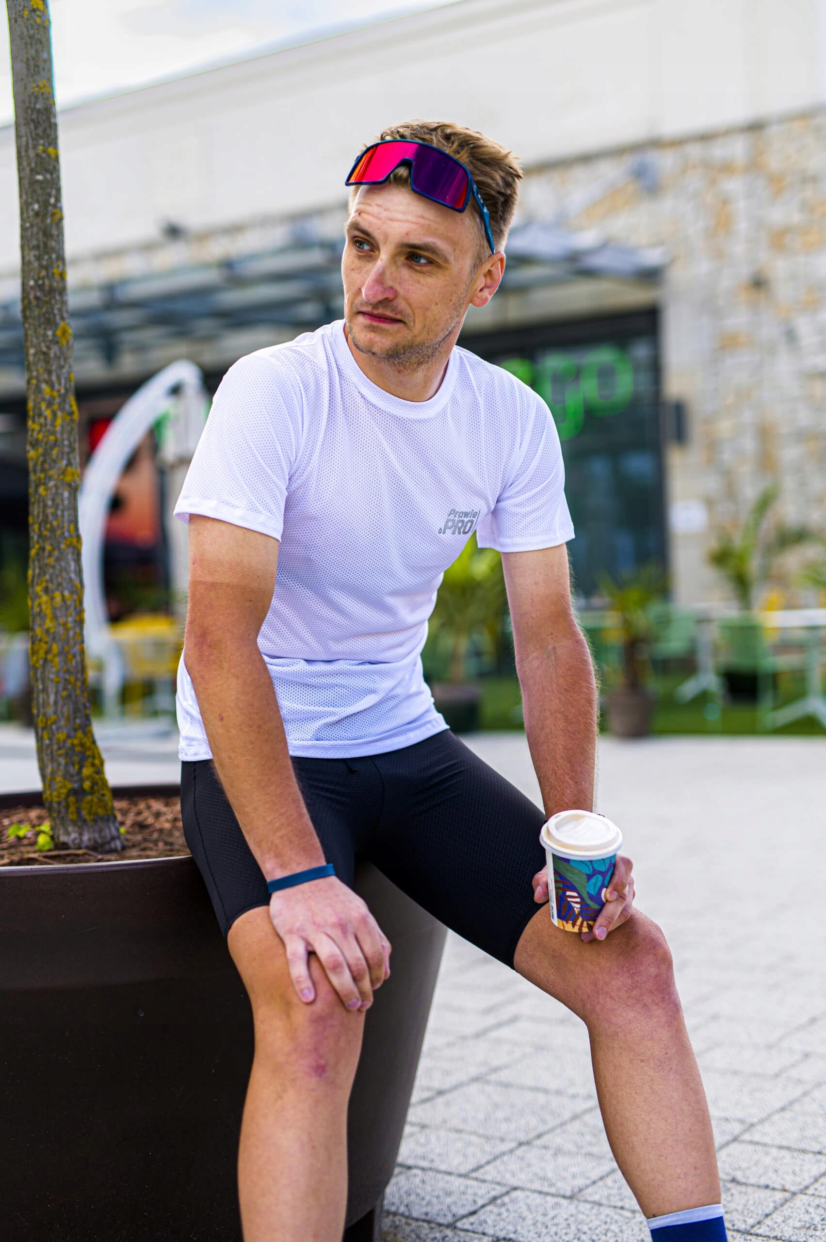 Koszulka sportowa męska Prawie.PRO 150 VO2 MAX Bia Marka Prawie.PRO