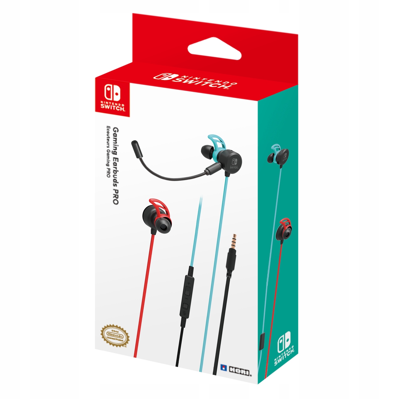 Hori Słuchawki douszne Red/blue Gaming Earbuds Pro