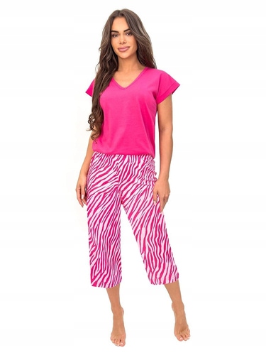 Donna Pyžamo Zebra 3/4 Barva: fuchsiová Velikost: M
