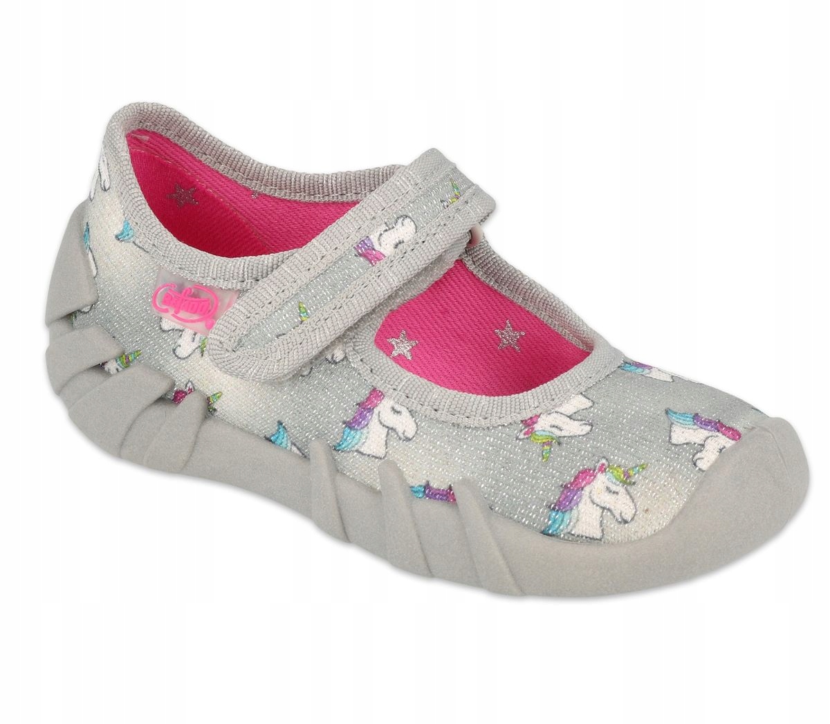 

Kapcie Befado Speedy 109p233 srebrne jednorożce 20