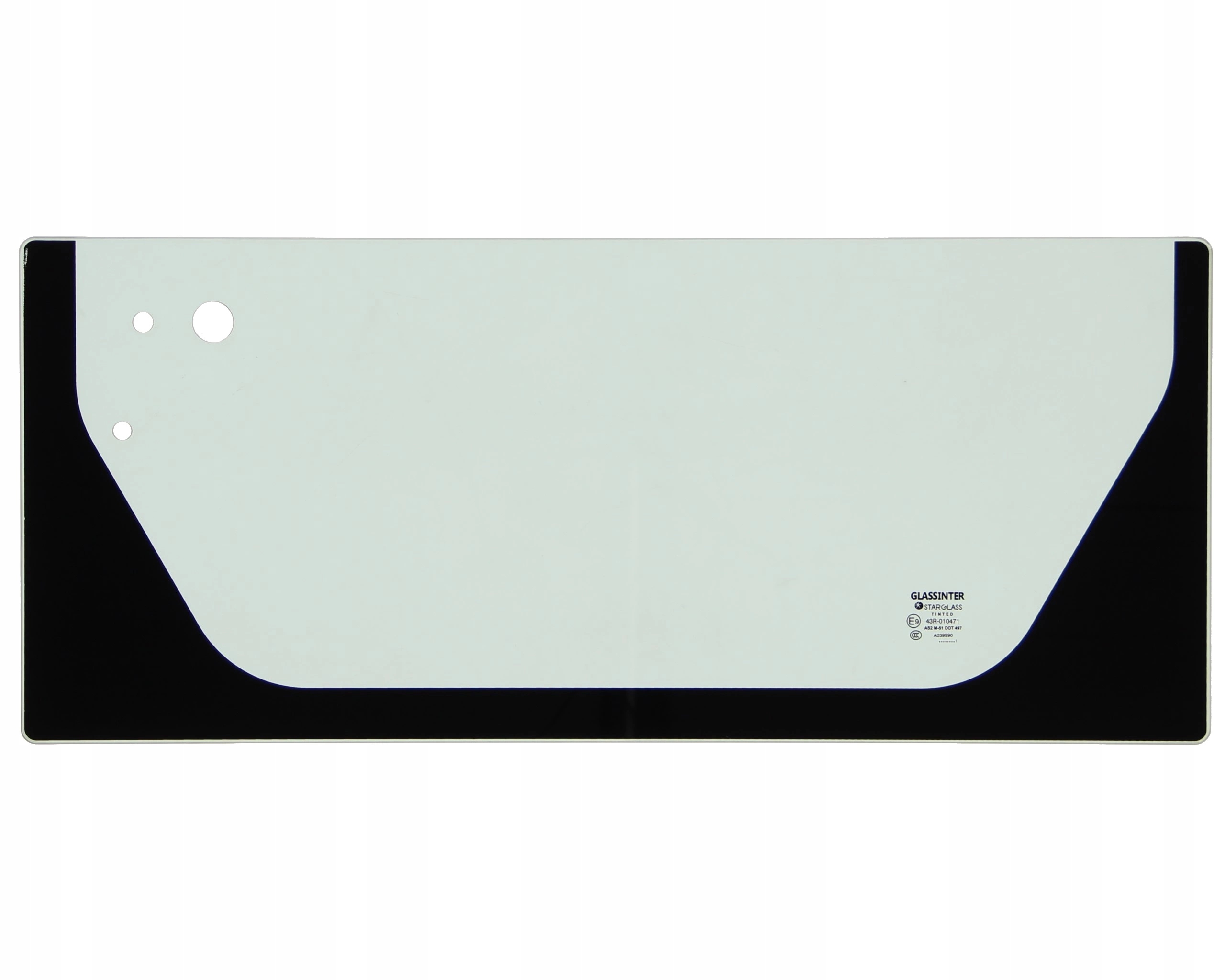 sklo bagr Bobcat přední spodní 7179045