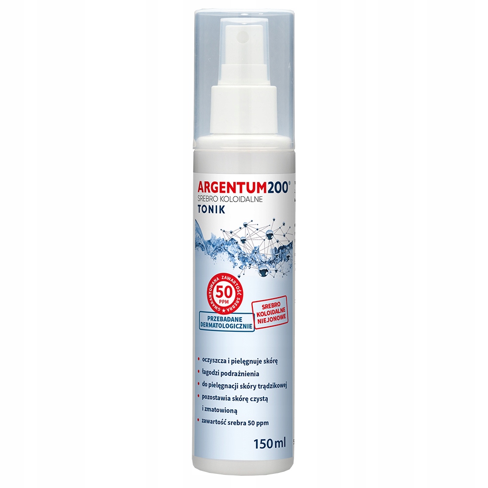 

Argentum200 Srebro Koloidalne 50 ppm aerozol 150ml