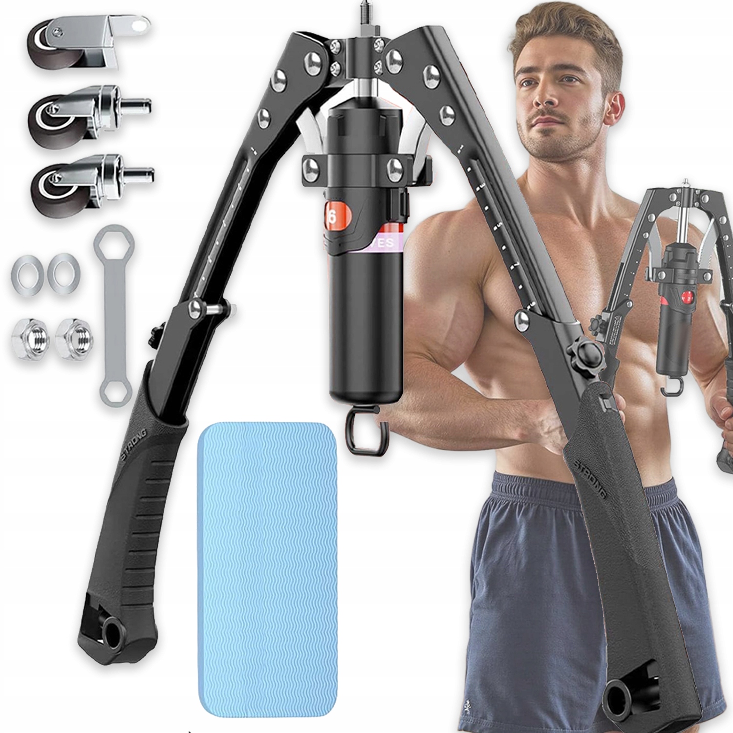 Expandér Stlačovač Přístroj Pro Cvičení Ramen Klece Hydraulická Regulace