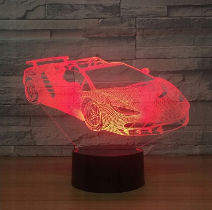 Lampka Nocna 3D AUTO SAMOCHÓD Lamborghini LED Rodzaj lampka