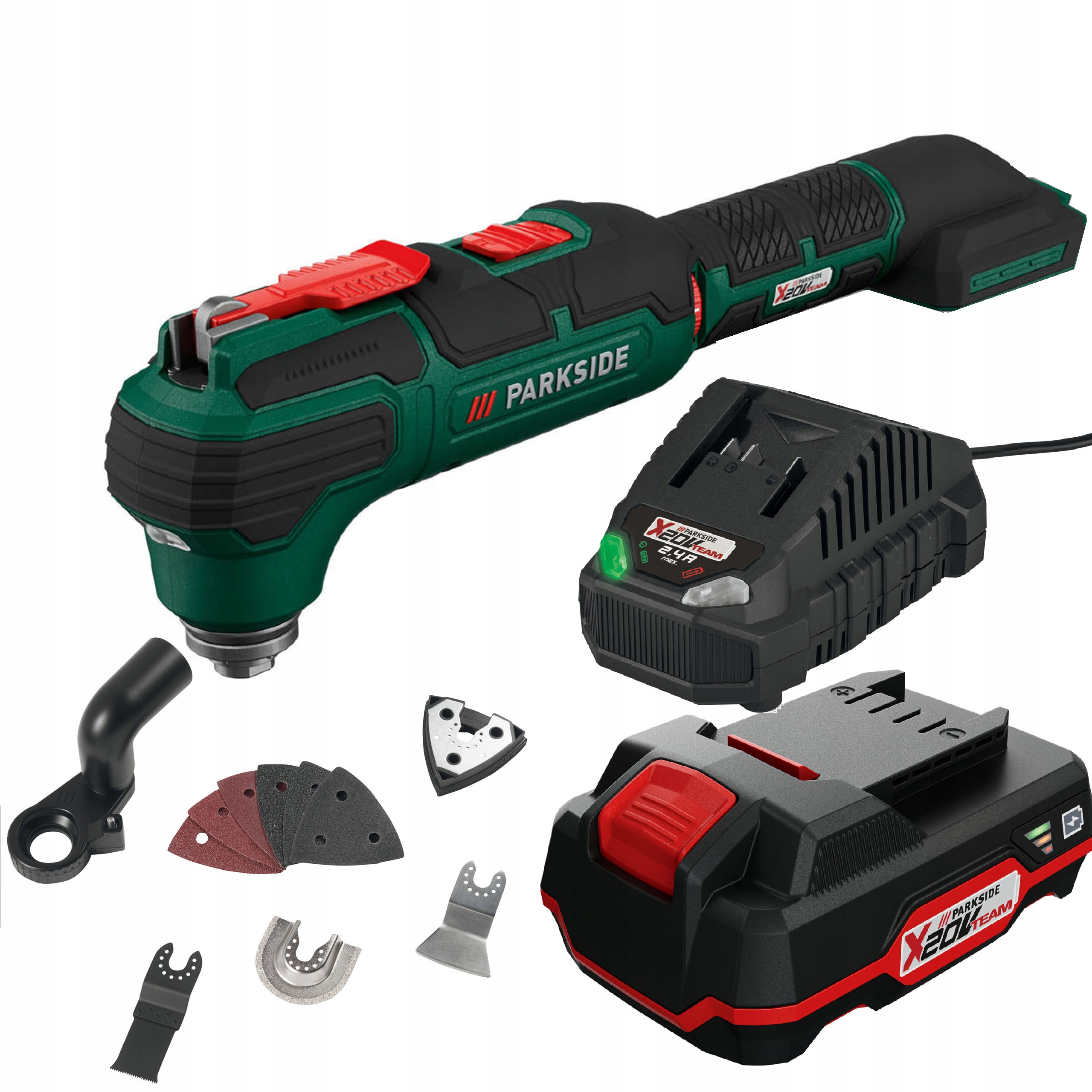 Akumulatorowe narzędzie Parkside akumulator 2Ah 20V akcesoria walizka Nowe