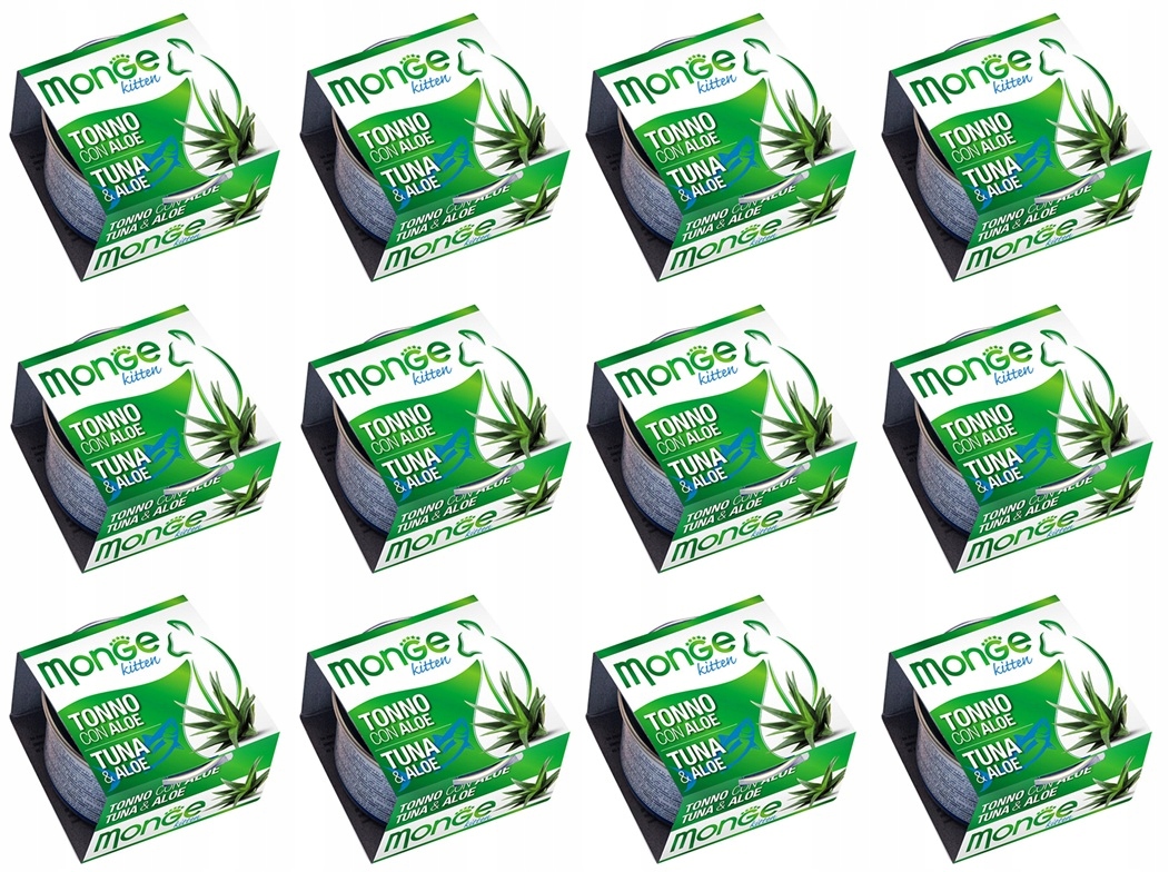 Levně Monge Fruit Kitten – tuňák s aloe vera 12 x 80 g