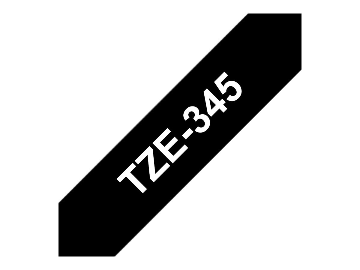 Taśma laminowana Brother TZe-345 18 mm x 8 m biały na czarnym