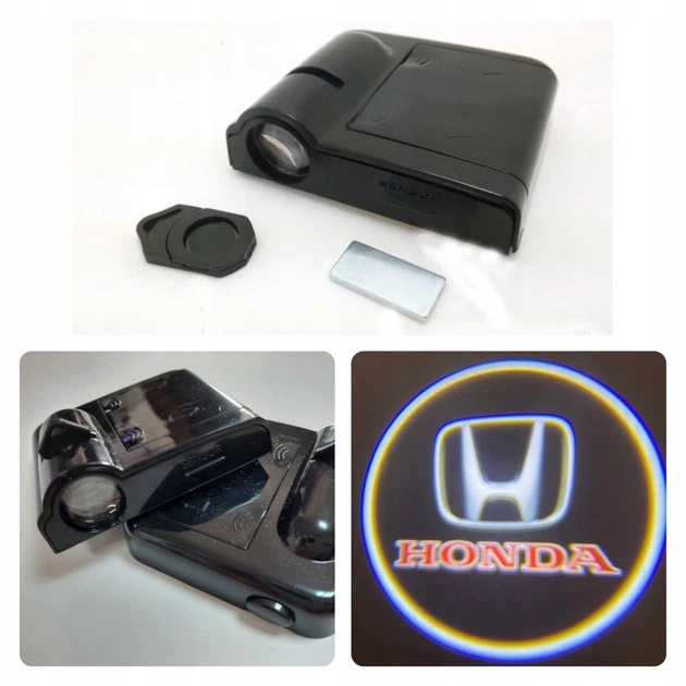 Projektor Led Pasuje Do Marki Honda – powitalne logo 3D Hd, 2 szt.