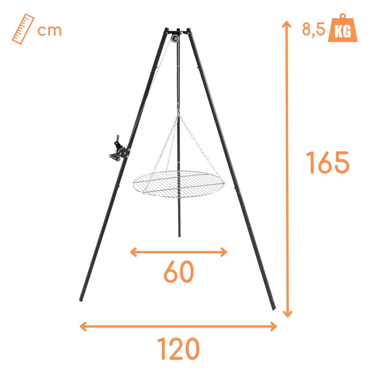 SERAM, TRÓJNÓG, OGNISKO, PALENISKO, GRILL, STOJAK Kod producenta 20-085A.1.2