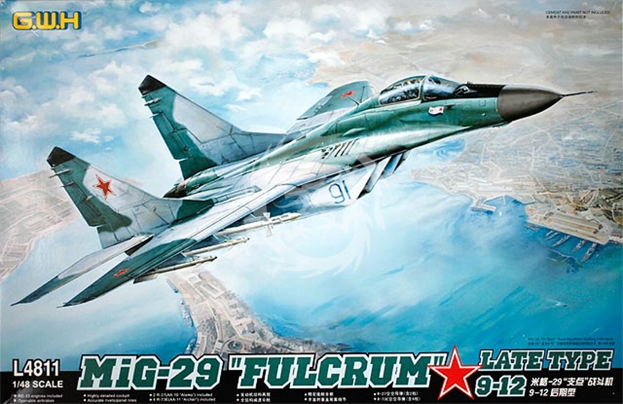 MiG-29 Fulcrum Late Type 9-12 Great Wall Hobby Gwh L4811 měřítko 1/48