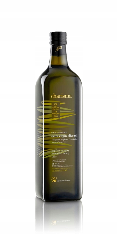 Levně Extra panenský olivový olej Řecká kréta Charisma 1L skleněná láhev