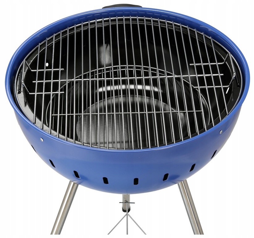 Grill Węglowy Ogrodowy Kulisty Ruszt 54 cm Pokrywa Kółka Yato YG-20302