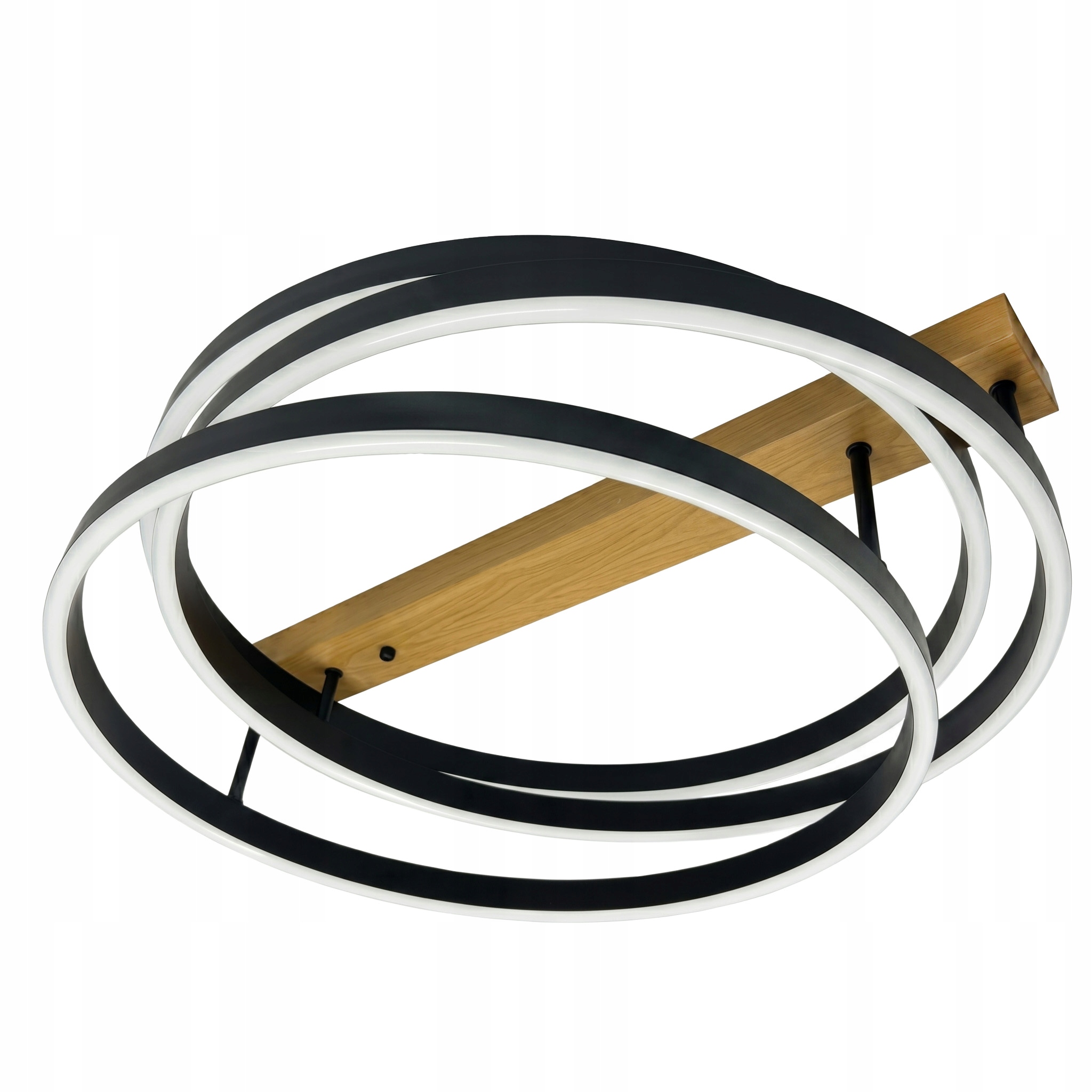 Stropná Lampa Stropné Svietidlo Led Okrúhly Ring Čierny Toolight SWE058-C