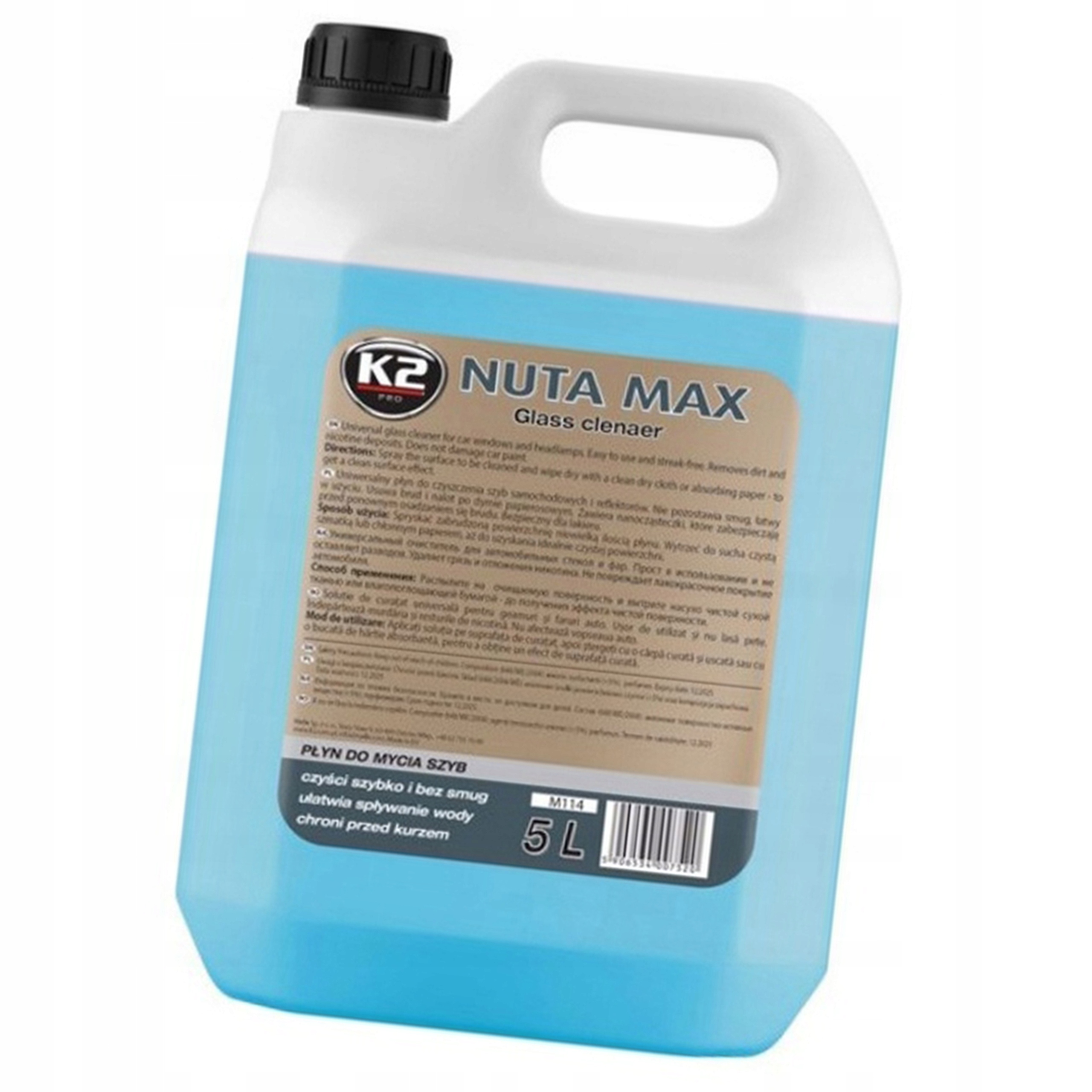 K2 Nuta Max Płyn Do Mycia Szkła Plastiku 5L