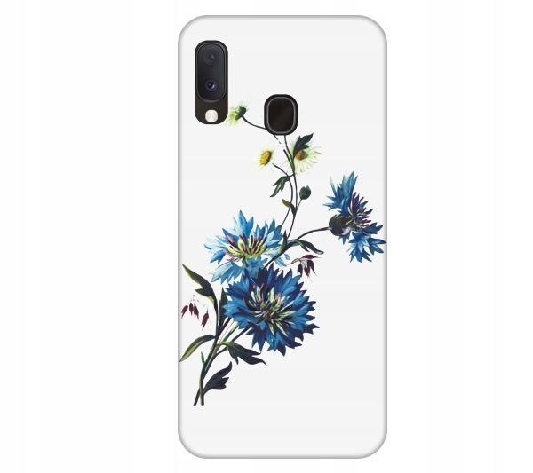 

Etui pokrowiec do Samsung Galaxy A20e Kwiat niebie