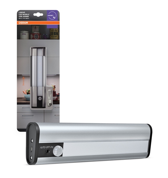 Osram lampka Led z czujnikiem, ładowana Usb pod szafki 20cm