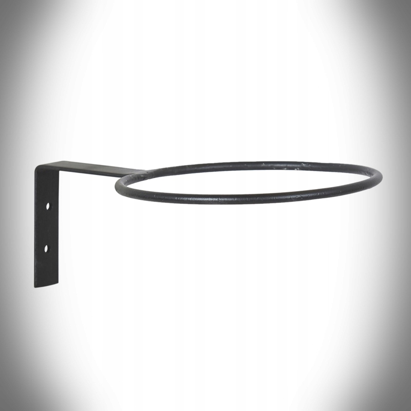 Uchwyt doniczkowy stalowy ścienny 13 cm CZARNY Marka Rustykalne Uchwyty