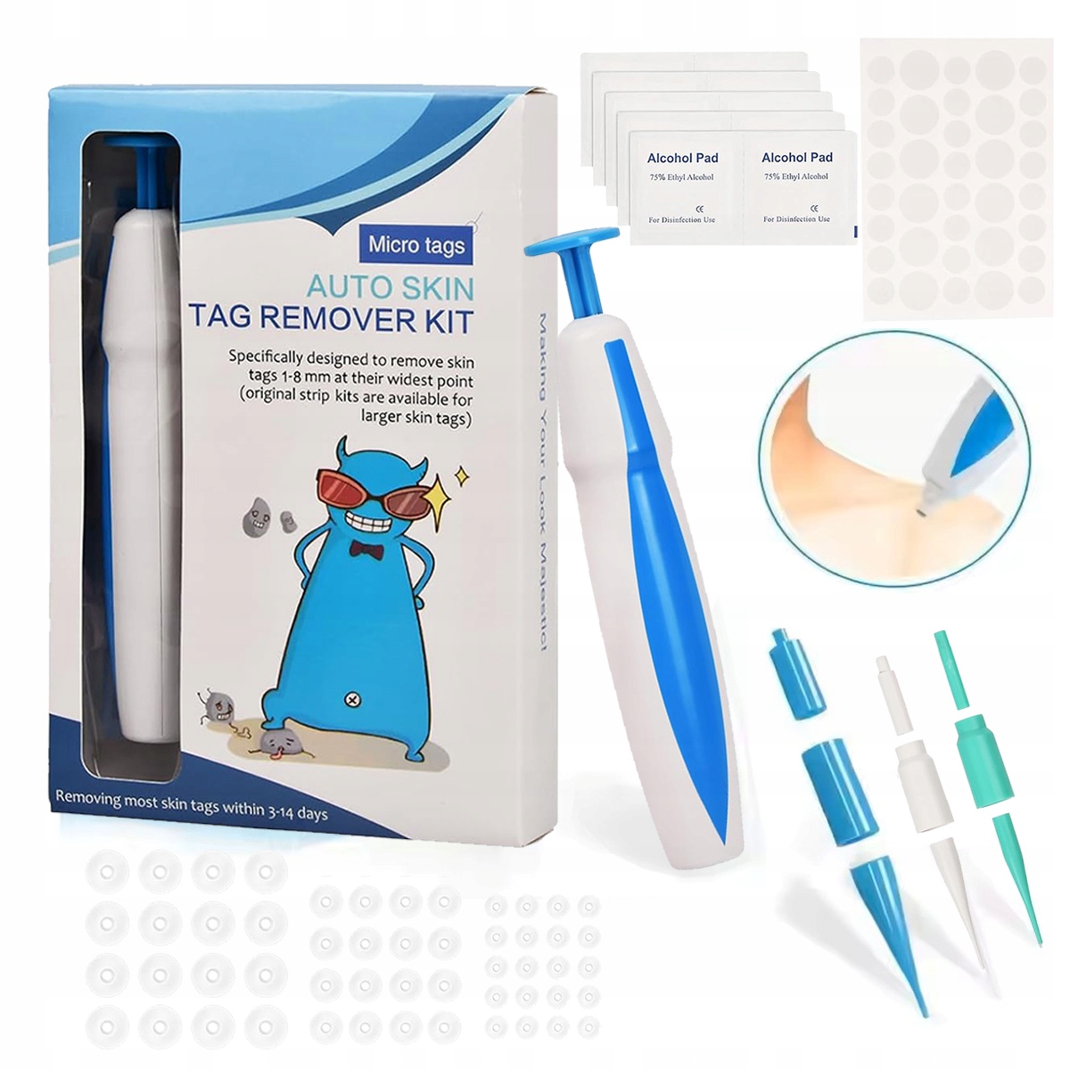 2v1 Bezbolestná sada automatického odstraňování kožních znamének