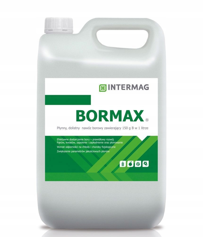Bormax 5L Intermag listové hnojivo s Borem, Bor 11%