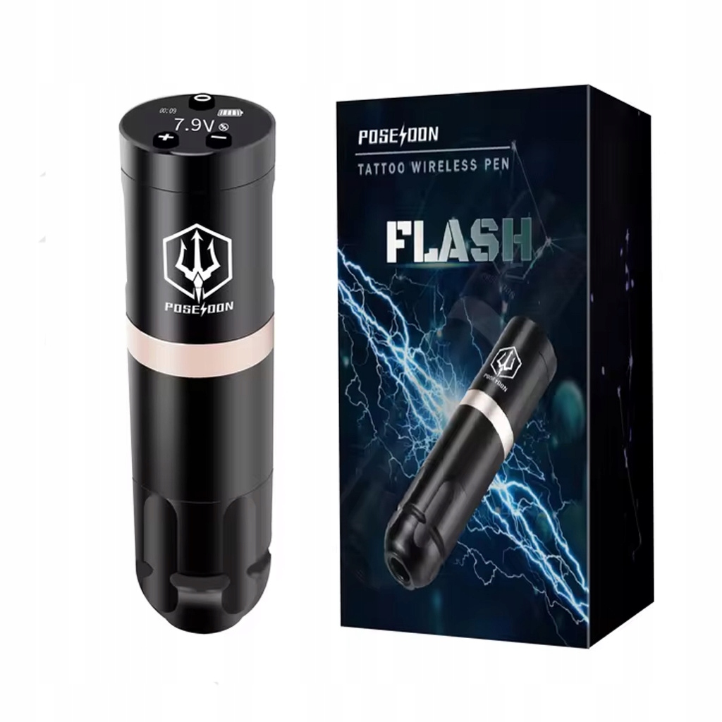 Bezprzewodowa Maszynka Pen Do Nauki Tatuażu Tatuaży Zestaw Poseidon Flash