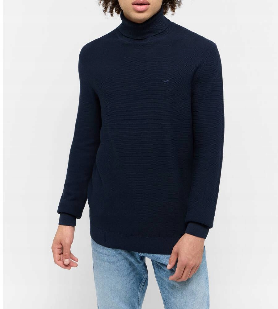 Mustang 1015478 4136 modrý svetr vel. XXL Elgin Kochland