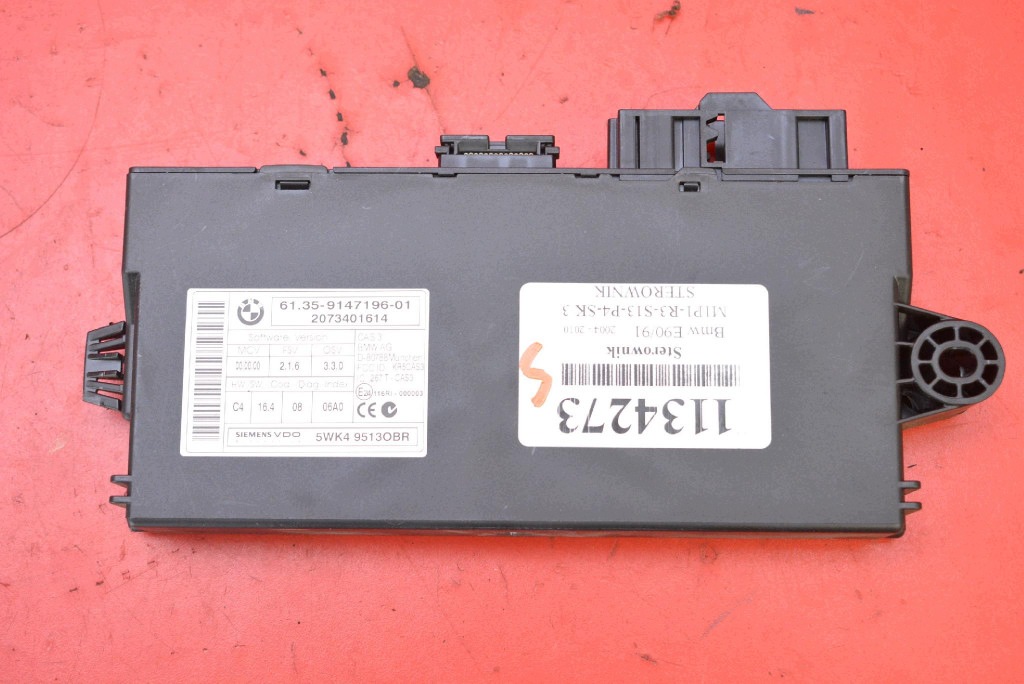 unité de commande électronique uce module CAS 9147196-01 BMW E90 E91 2.0 D 143 KM 04-08