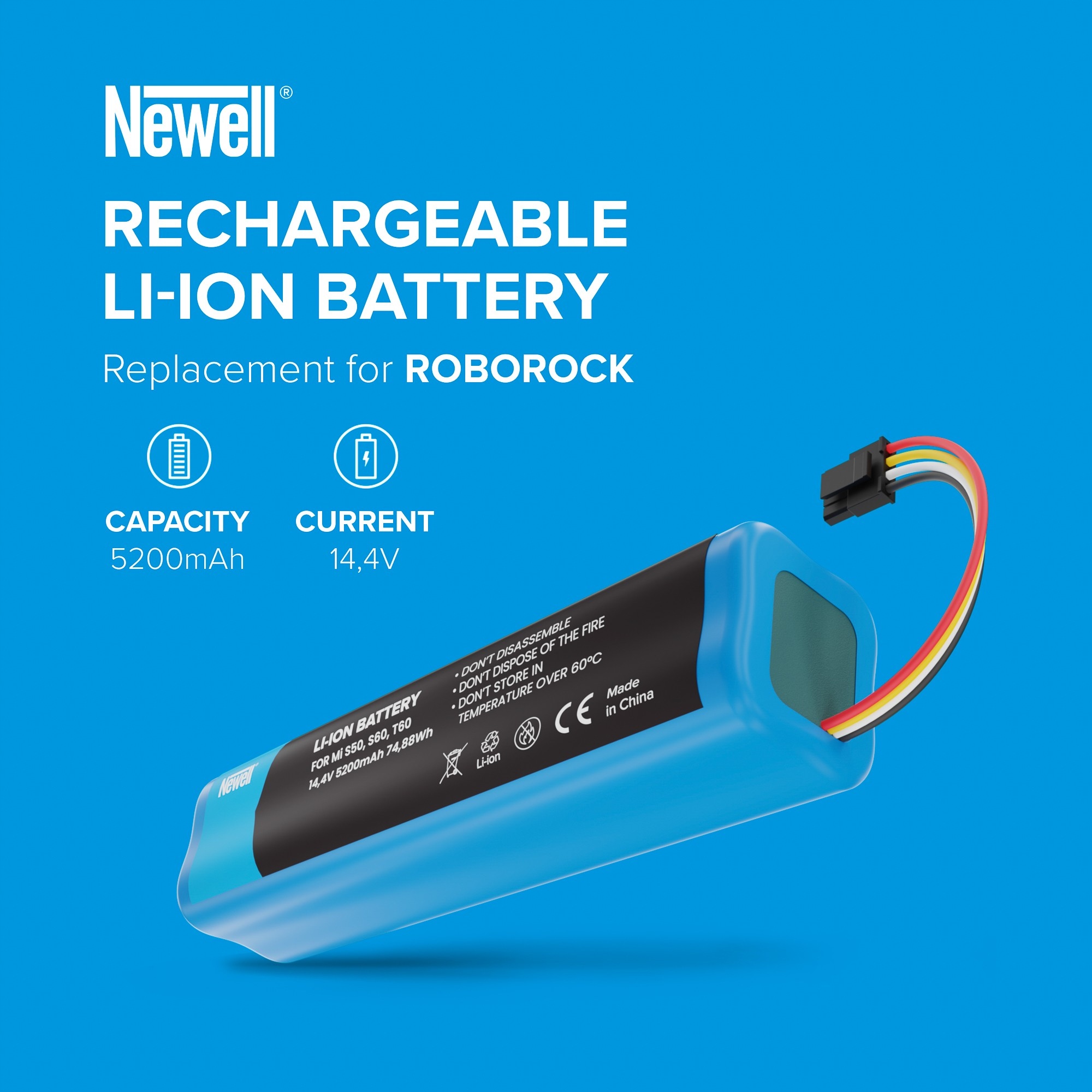 Newell bateria akumulator Xiaomi Roborock S50 S51 Model N-MIS56T6VX